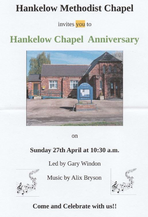 Image of Chapel Anniversary flyer